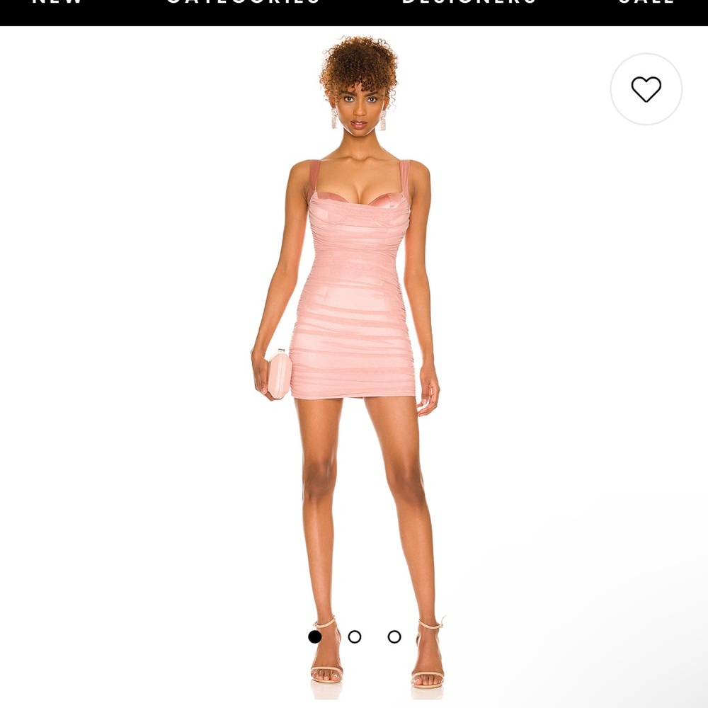 Revolve pink mini dress “more to come”